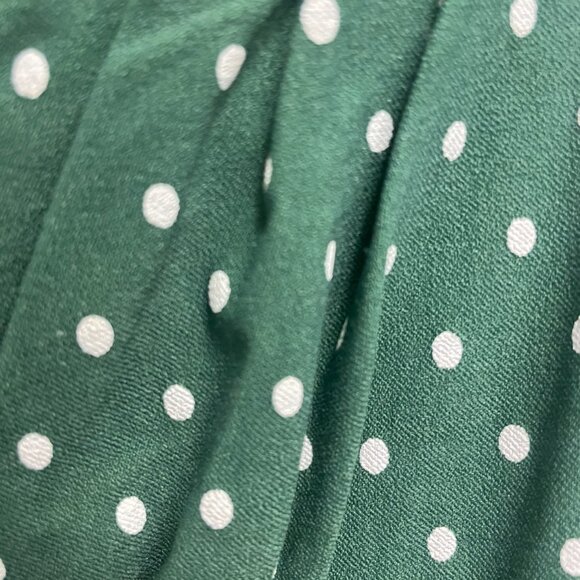 Unique Vintage green and white swing dress - Picture 2 of 5